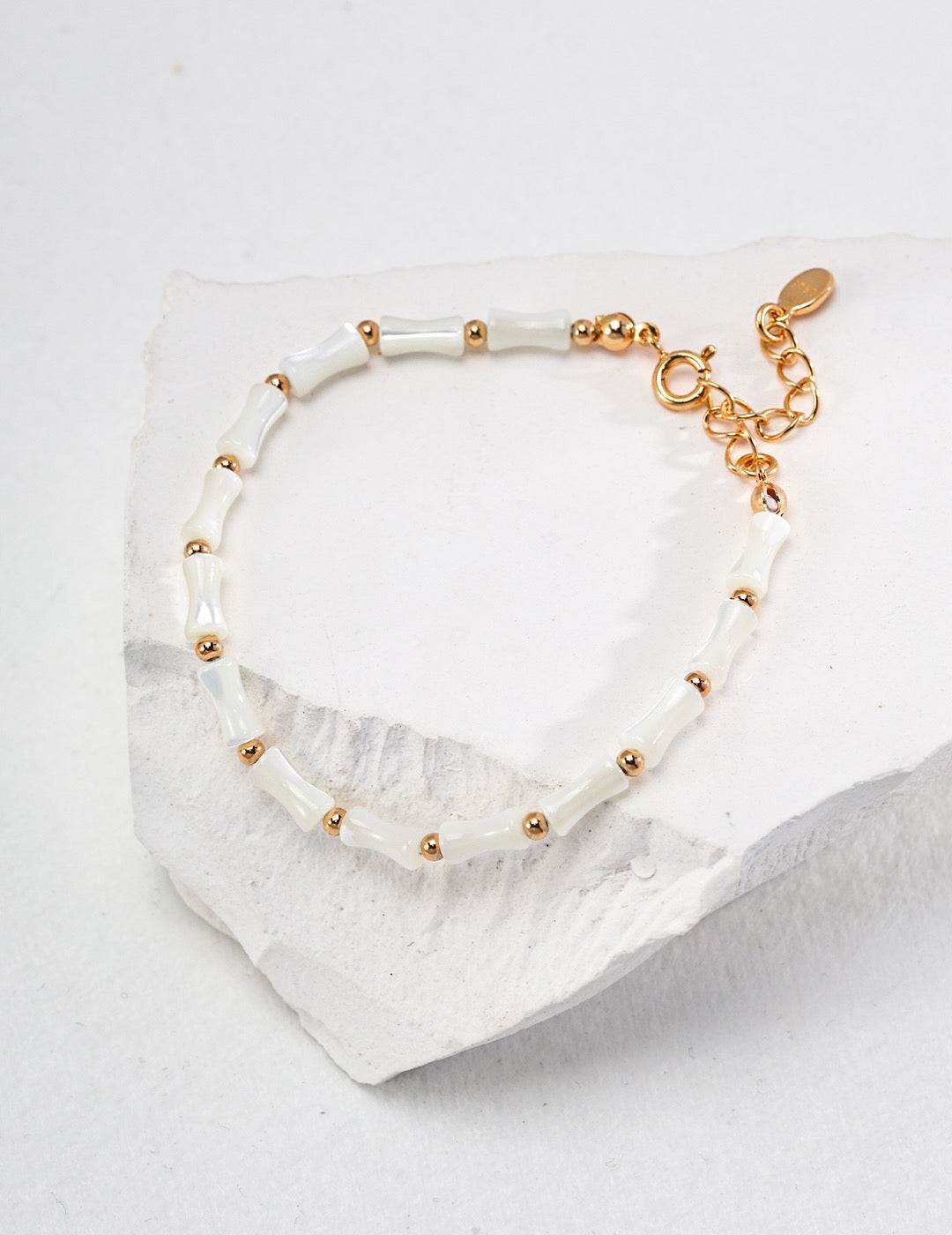 Bamboo Serenity Bracelet | Trochus Shell