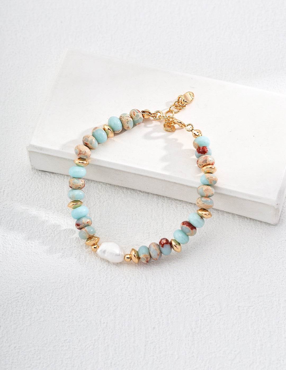 Ocean Energy Bracelet | Natural Shoushan Stones