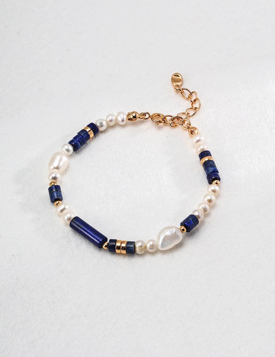Mystic Ocean Bracelet | Pearl & Lapis