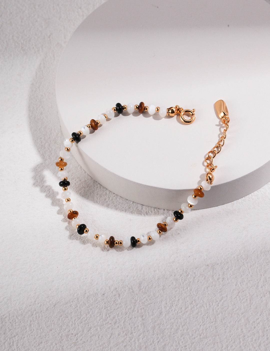 Tiger Guardian Bracelet | Tiger Eye & Black Agate