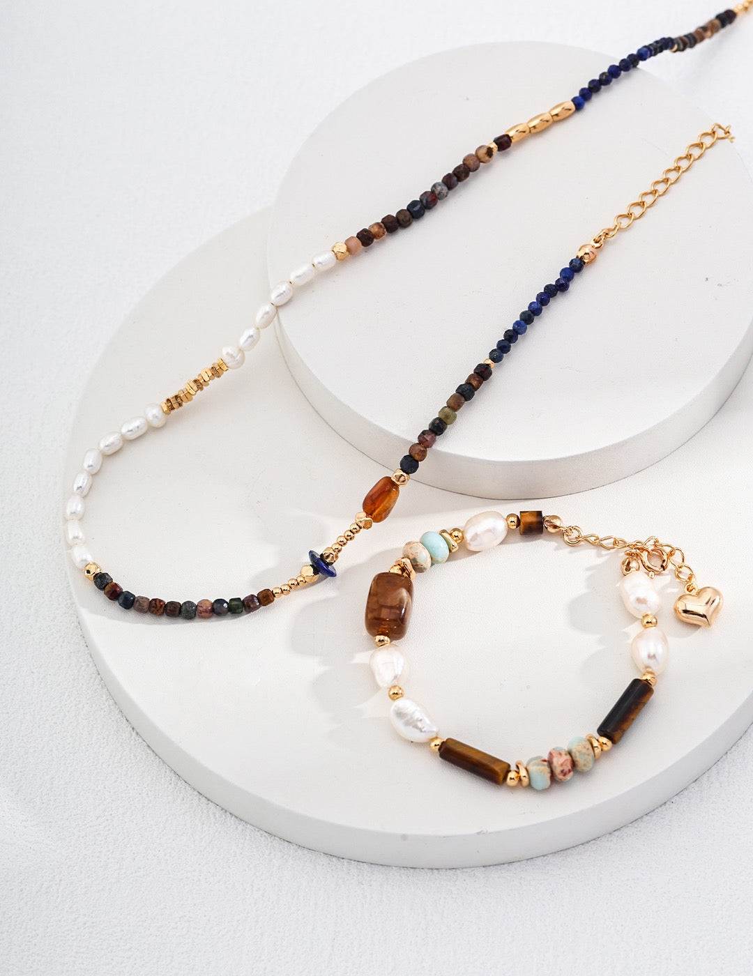 Creekstone Radiance Bracelet｜Tiger Eye & Shoushan Stone