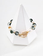 Moss Whisper Bracelet | Pearl & Crystal