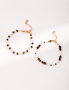 Bamboo Aura Bracelet | Tiger Eye & Black Agate