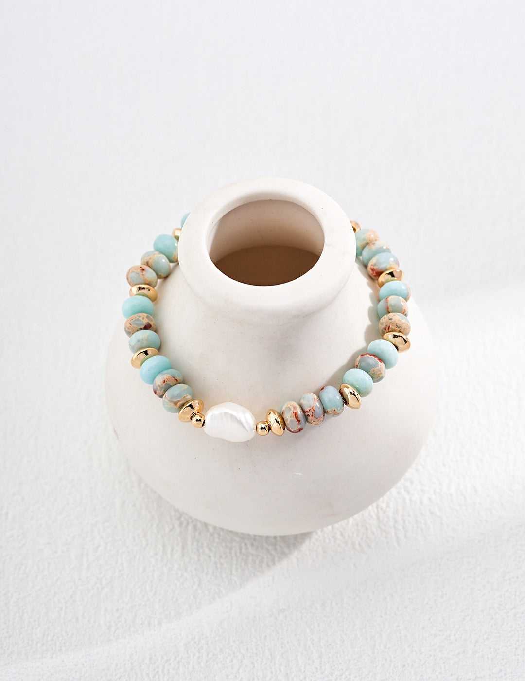 Ocean Energy Bracelet | Natural Shoushan Stones