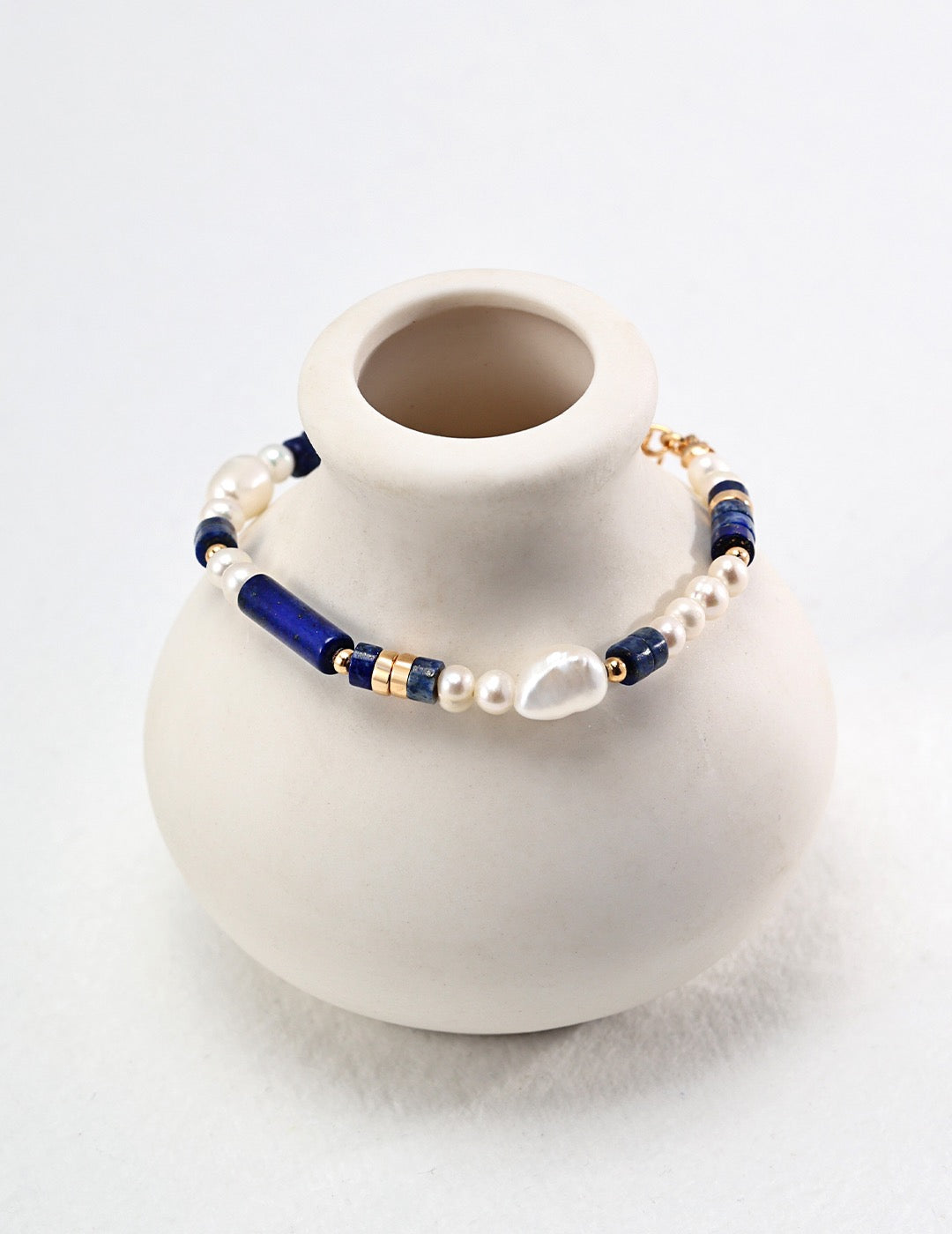 Mystic Ocean Bracelet | Pearl & Lapis