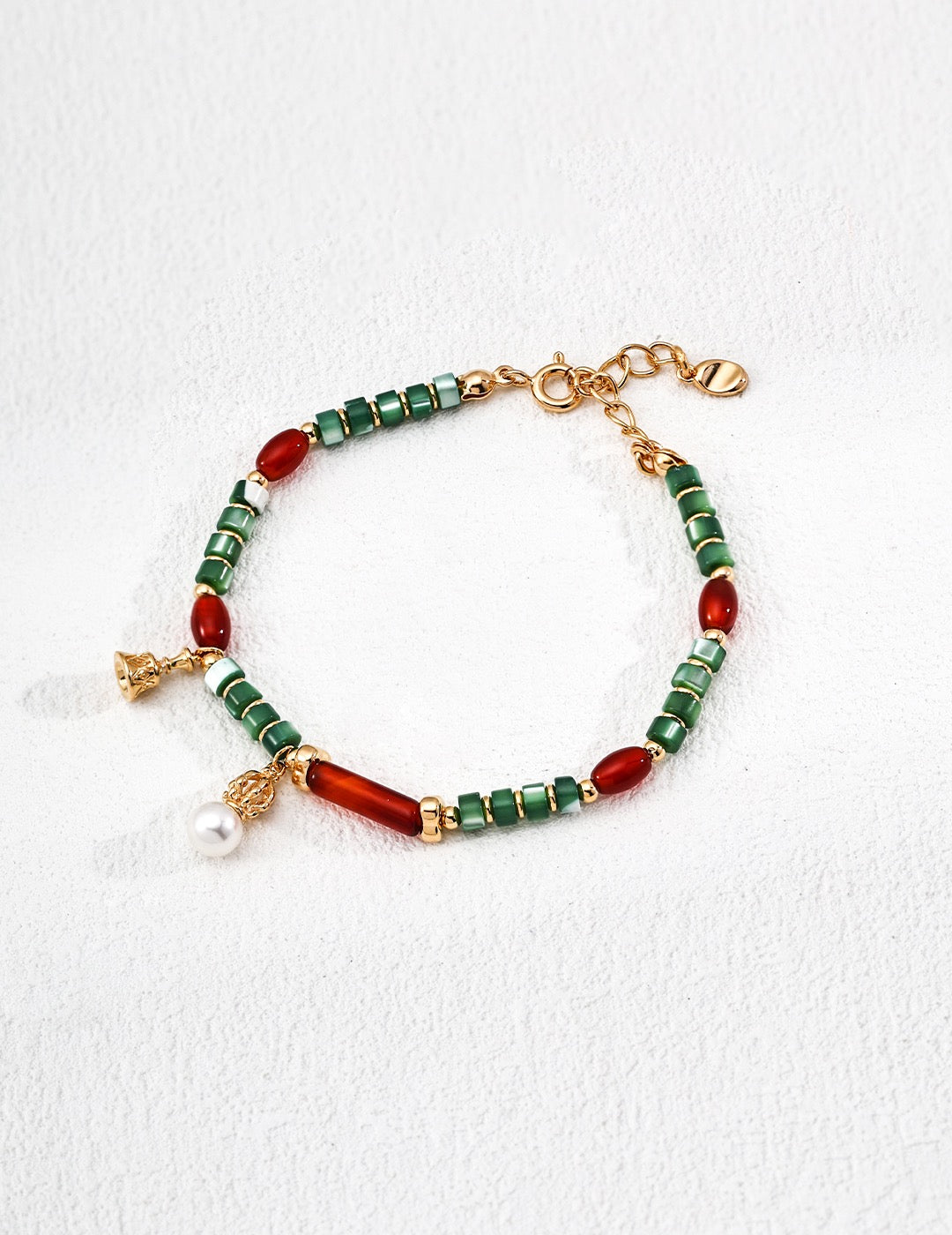Holly Jolly Bracelet｜Pearl & Agate