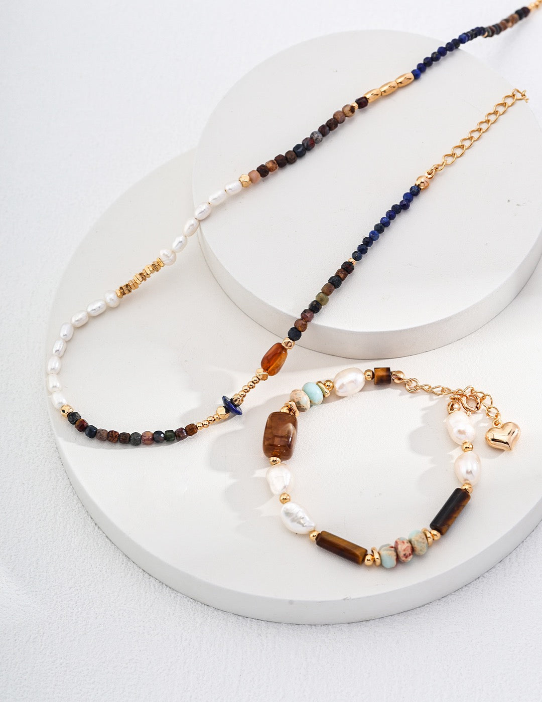 Creekstone Radiance Bracelet｜Tiger Eye & Shoushan Stone