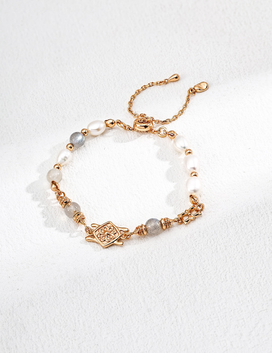 Luna Grace Bracelet | Pearl & Moonstone