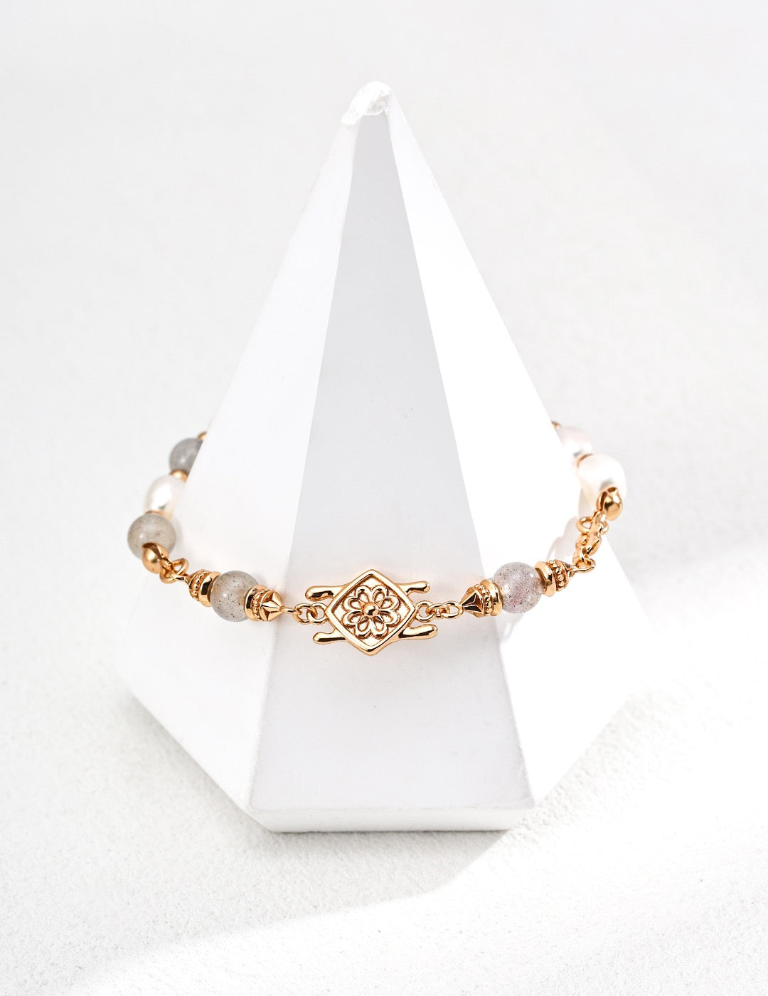 Luna Grace Bracelet | Pearl & Moonstone