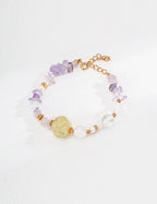 Wisdom Flow Bracelet | Yellow Crystal & Amethyst