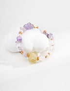Wisdom Flow Bracelet | Yellow Crystal & Amethyst