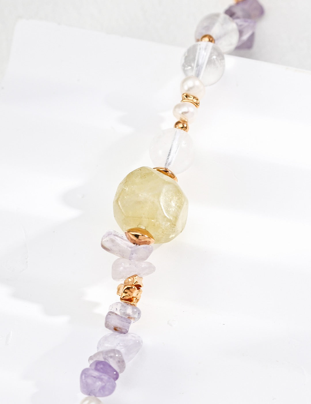 Wisdom Flow Bracelet | Yellow Crystal & Amethyst