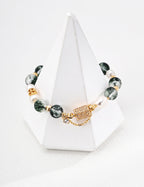 Moss Whisper Bracelet | Pearl & Crystal