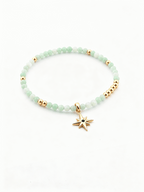 Aurora Star Bracelet | Natural Jade & Star Charm