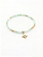 Aurora Star Bracelet | Natural Jade & Star Charm