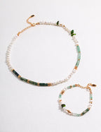 Forest Spirit Necklace| Pearl & Agate