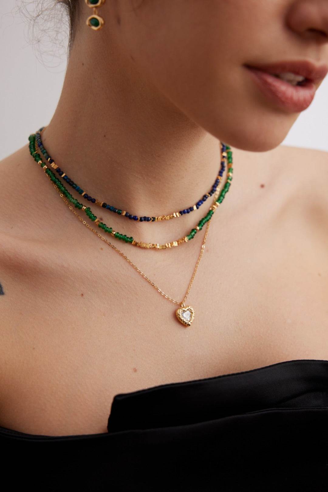 Gilded Ivy Necklace｜Emeralds