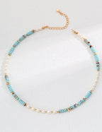 Ocean Energy Necklace | Pearl & ShouShan Stone