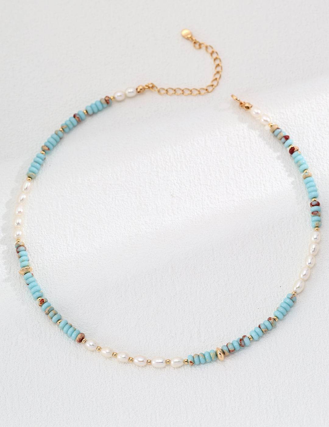 Ocean Energy Necklace | Pearl & ShouShan Stone