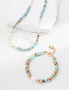 Ocean Energy Bracelet | Natural Shoushan Stones