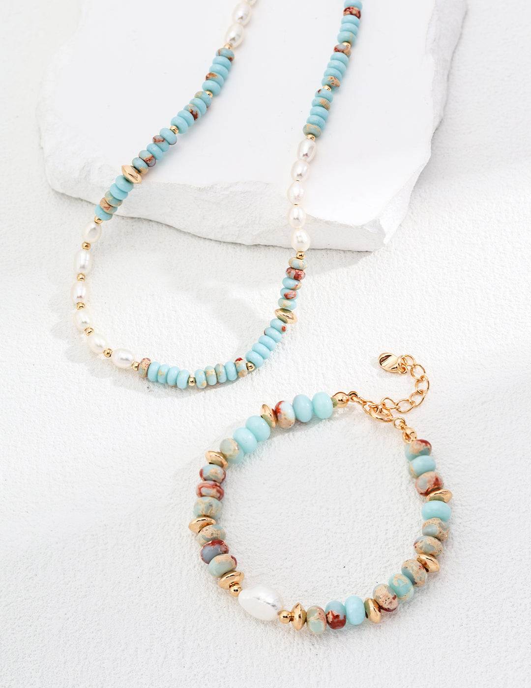 Ocean Energy Bracelet | Natural Shoushan Stones