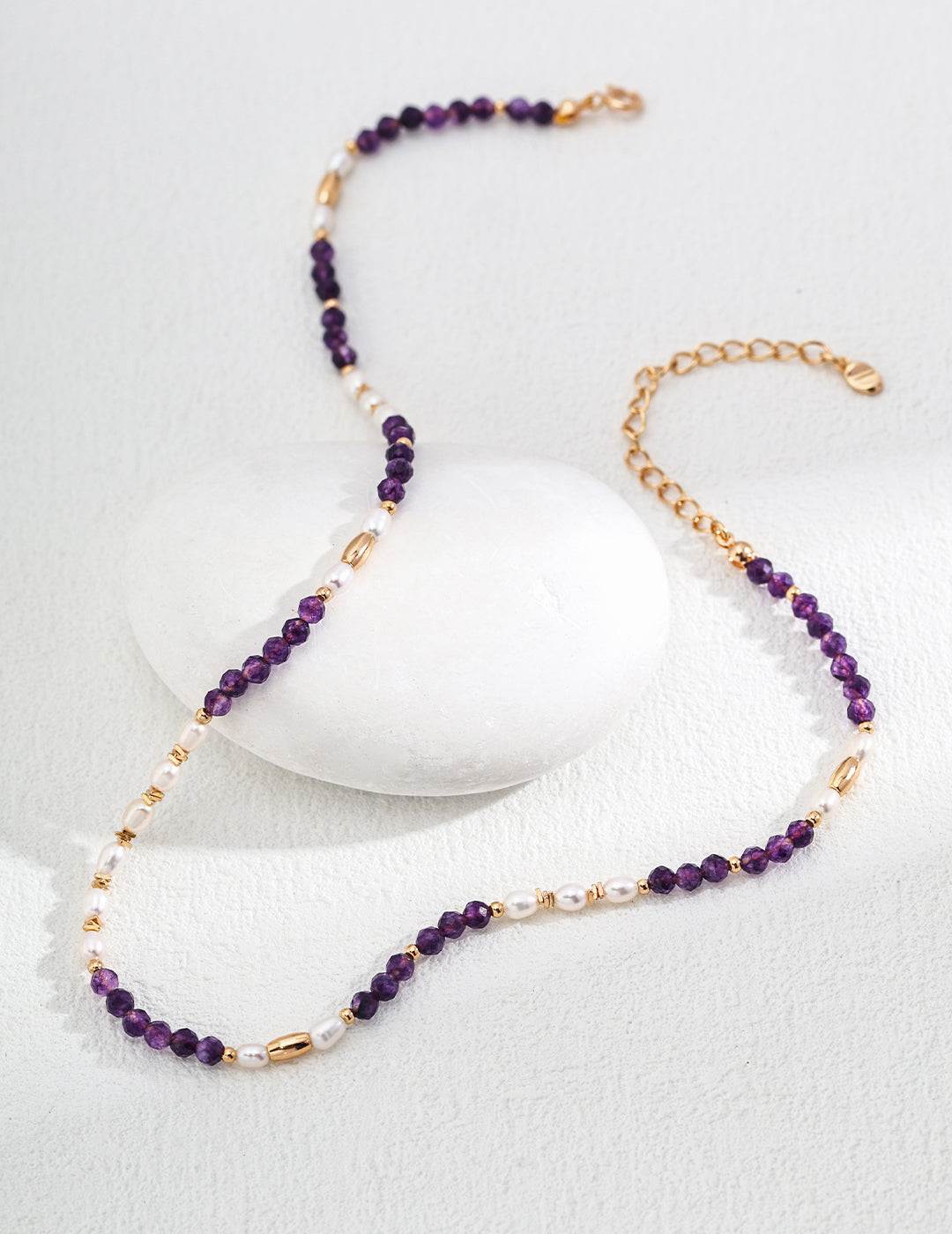 Amethyst Grace Necklace | Pearl & Amethyst