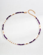 Amethyst Grace Necklace | Pearl & Amethyst