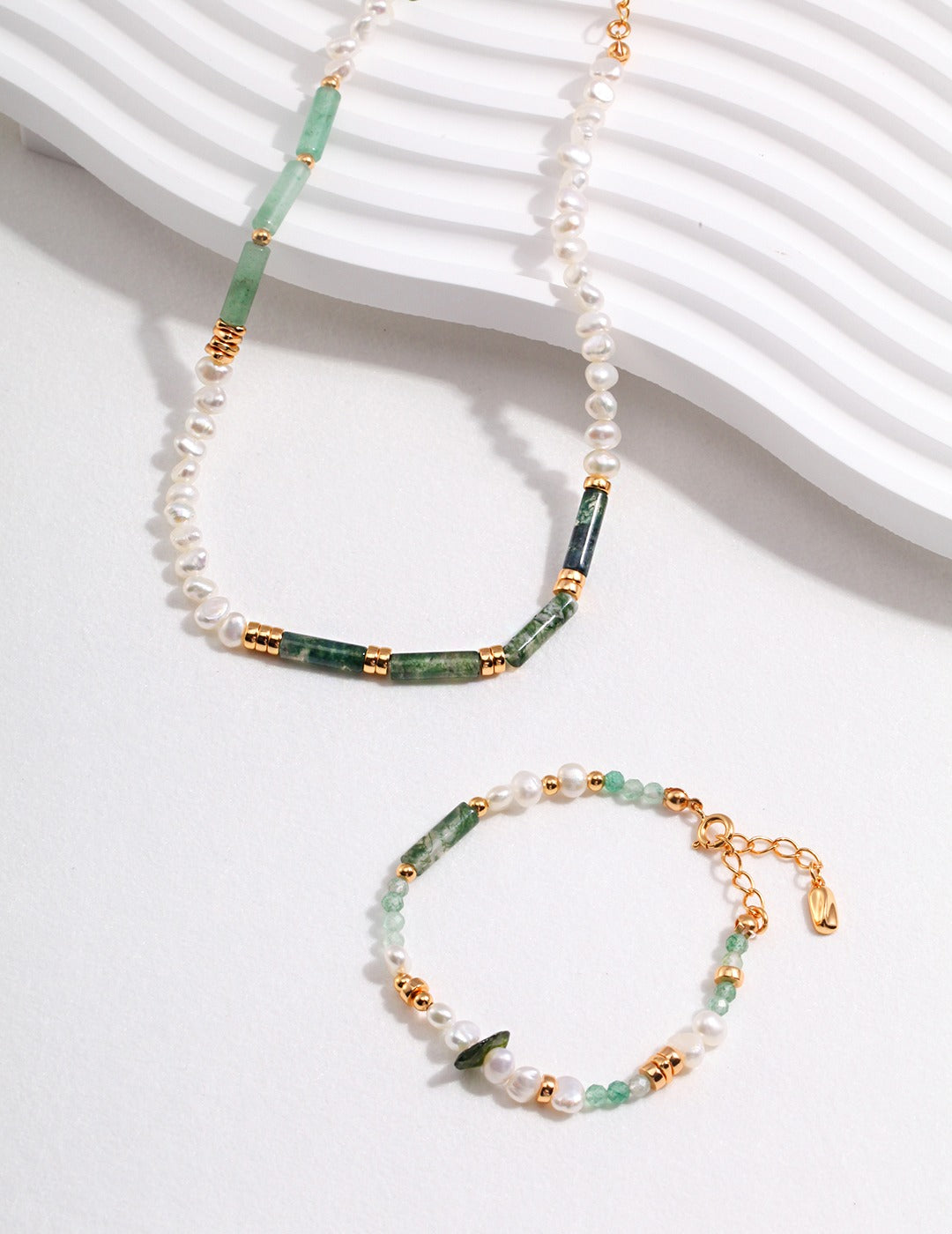 Forest Spirit Necklace| Pearl & Agate