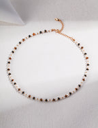 Tiger Guardian Necklace | Tiger Eye & Black Agate