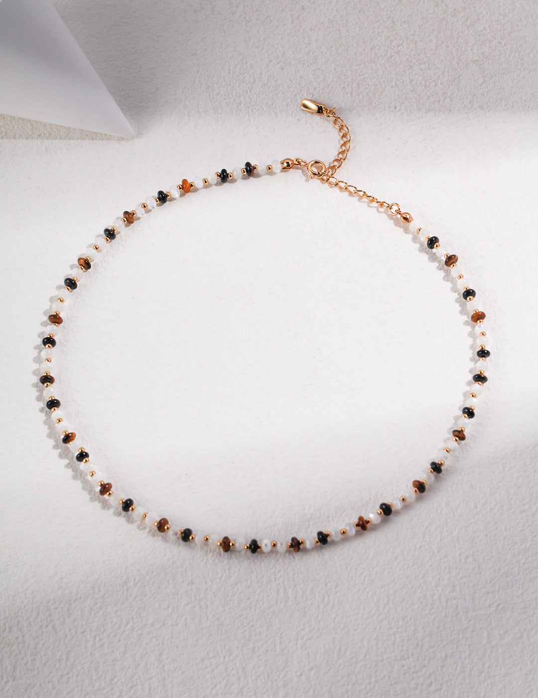 Tiger Guardian Necklace | Tiger Eye & Black Agate
