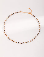 Autumn Glow Necklace｜Pearl & Tiger Eye