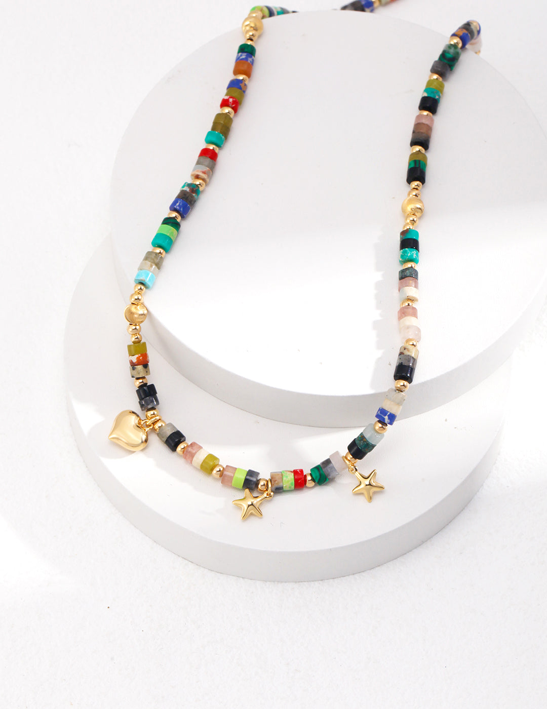 Chakra Magic Necklace | Colorful Stones with Charms