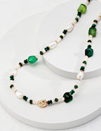 Forest Essence Necklace｜Pearl & Malachite