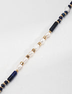 Mystic Ocean Necklace | Pearl & Lapis