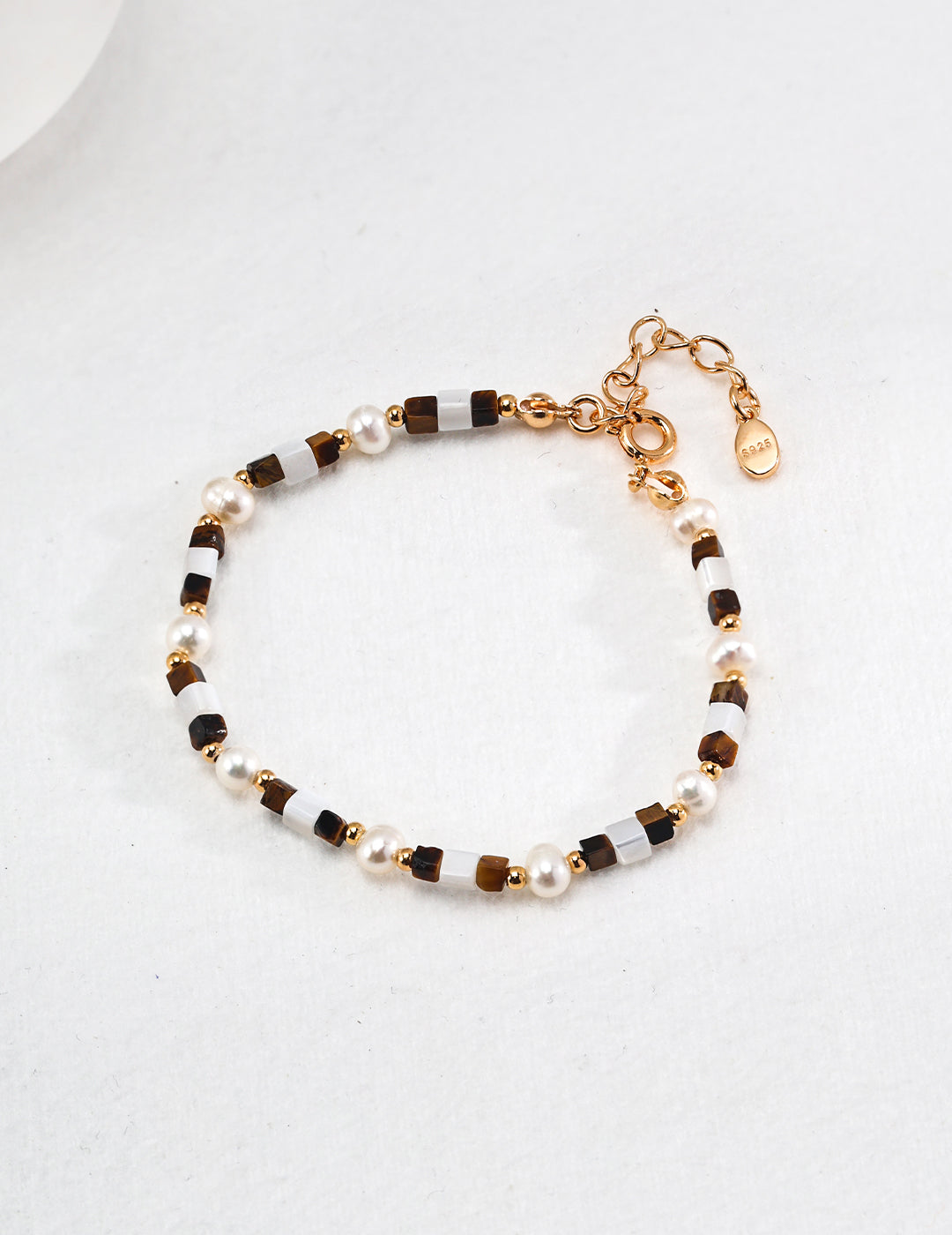 Autumn Glow Bracelet | Pearl & Tiger Eye
