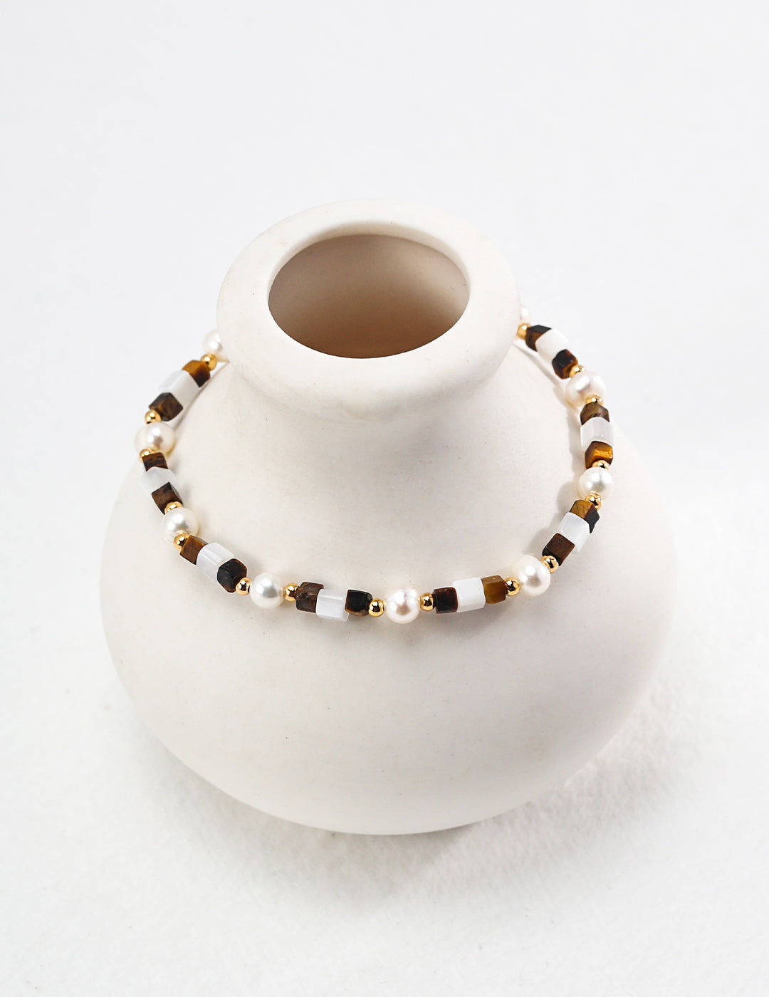 Autumn Glow Bracelet | Pearl & Tiger Eye