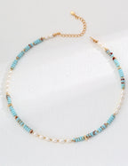 Ocean Energy Necklace | Pearl & ShouShan Stone