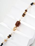 Golden Mist Bracelet｜Pearl & Tiger Eye