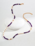 Amethyst Grace Necklace | Pearl & Amethyst